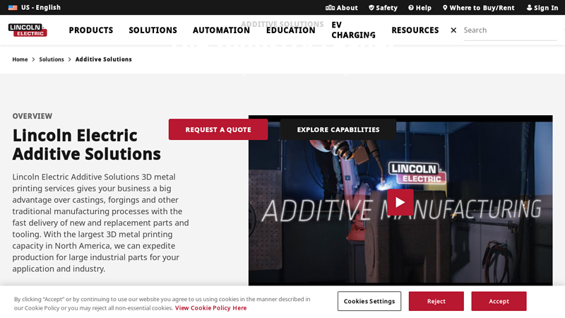 Lincoln Electric Additive Solutions