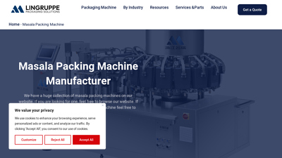 Masala Packing Machine Manufacturer - Lingruppe machinery