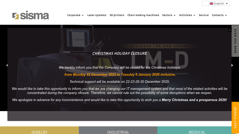 Machinery and laser systems