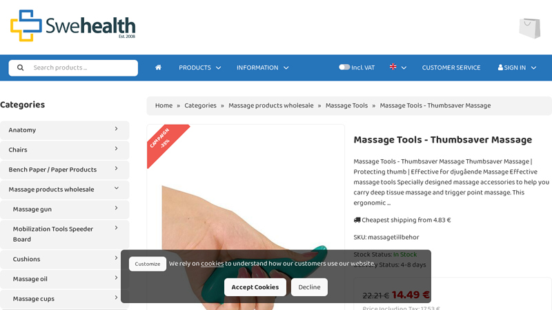 Massage Tools - Thumbsaver Massage