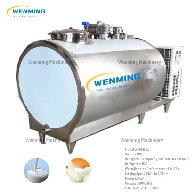 Illustrative example of milk cooling tank from Google Search