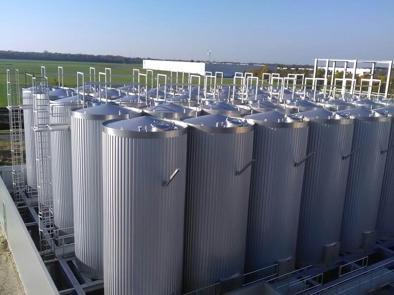 Illustrative example of milk storage tanks from Google Search