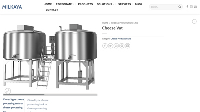 Top Cheese Vats for Dairy Production | Milkaya