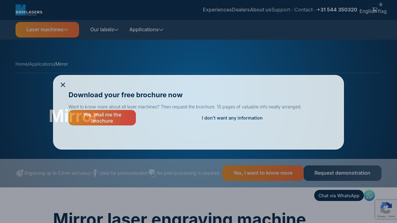 Mirror Laser Engraving