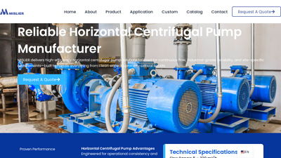 Top Horizontal Centrifugal Pump Manufacturer - Mislier