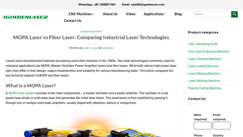 MOPA Laser vs Fiber Laser