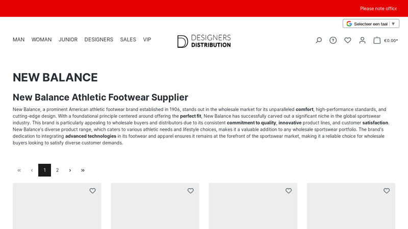 New Balance wholesale