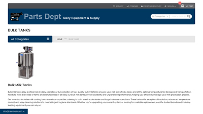 Bulk Milk Tanks | Milkplan Bulk Tanks - Parts Dept