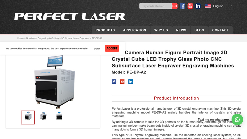 Perfect Laser 3D crystal engraving machine