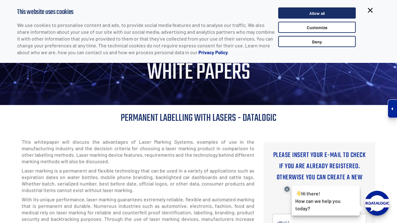 Permanent Labelling With Lasers