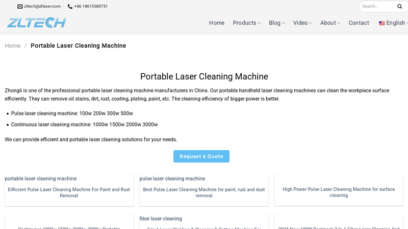 Portable Laser Cleaning Machine Manufacturers