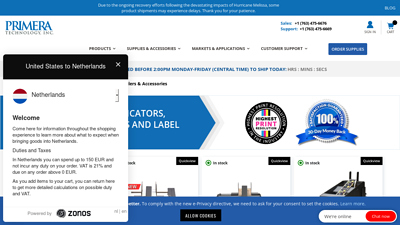 Labeling Machines & Label Applicators - Primera Technology
