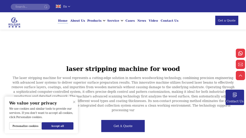Professional Laser Wood Stripping Machine