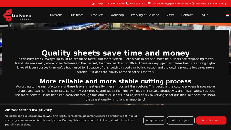 Quality sheets save time and money