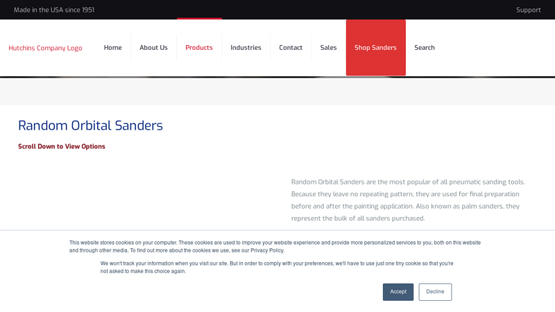 Random Orbital Sanders