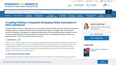 9 Leading Palletizer Companies Reshaping Global Automation in ...