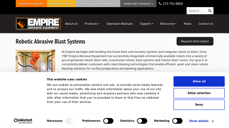Robotic Abrasive Blast Systems
