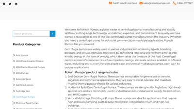 Centrifugal Pumps Manufacturer & Supplier