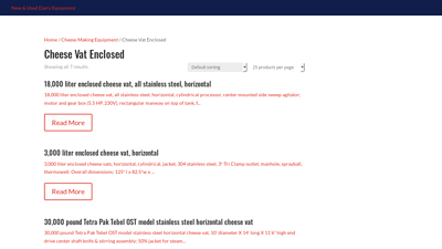 Cheese Vat Enclosed | New & Used Dairy Equipment