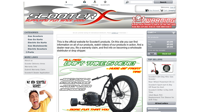 ScooterX Wholesale Go Kart, Gas Scooter, & Electric Go Cart Supplier