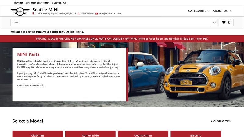 Seattle MINI: MINI Parts