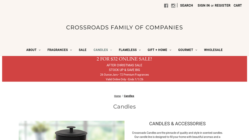Shop Our Candles & Accessories Online Today