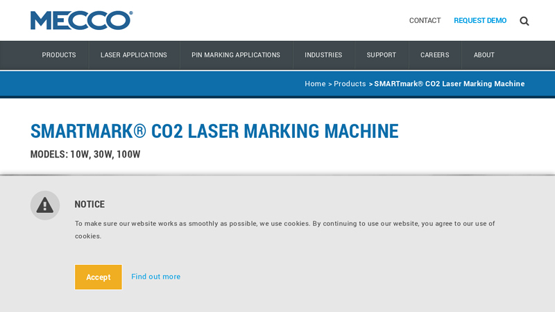 SMARTmark® CO2 Laser Marking Machine