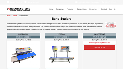 Band Sealers - Sorbent Systems