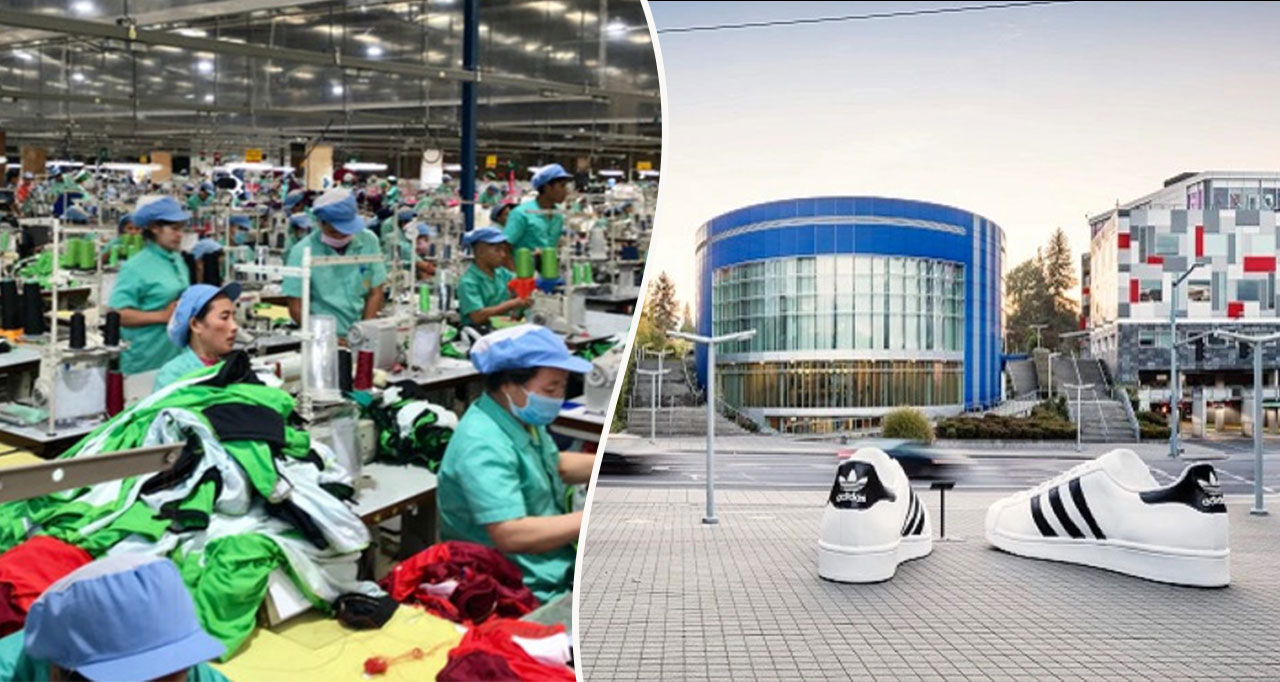 adidas manufacturer in china