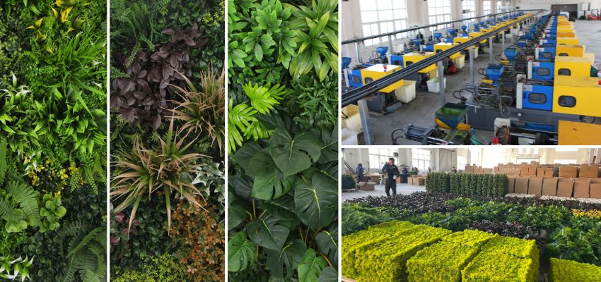 artificial green wall supplier china