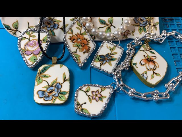 broken china jewelry supplies