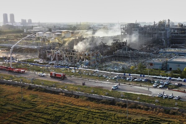 chemical factory explodes in china