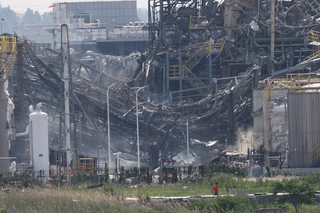 chemical factory explodes in china