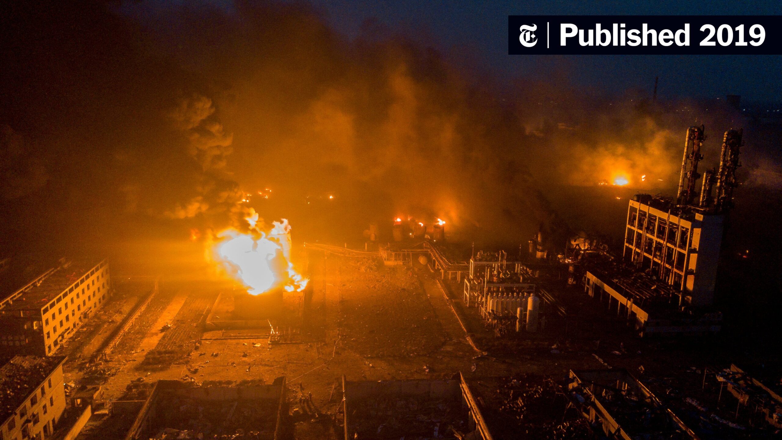 chemical factory explodes in china