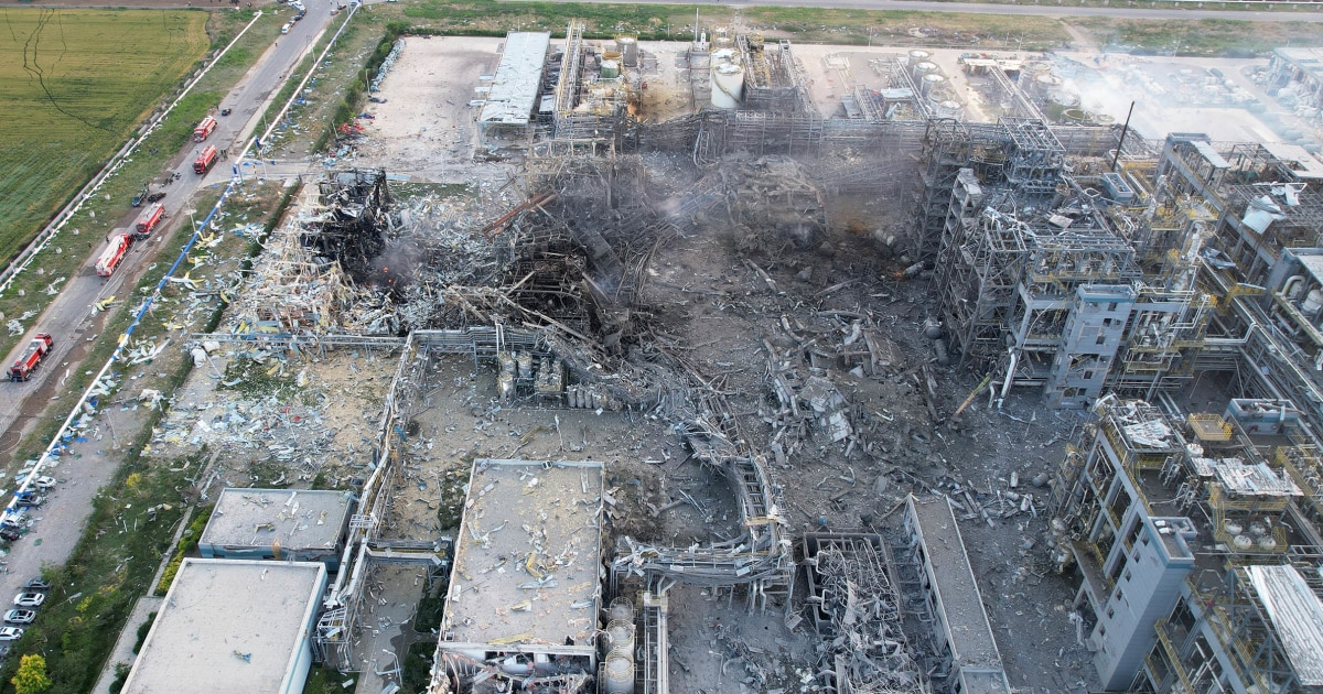 chemical factory explodes in china