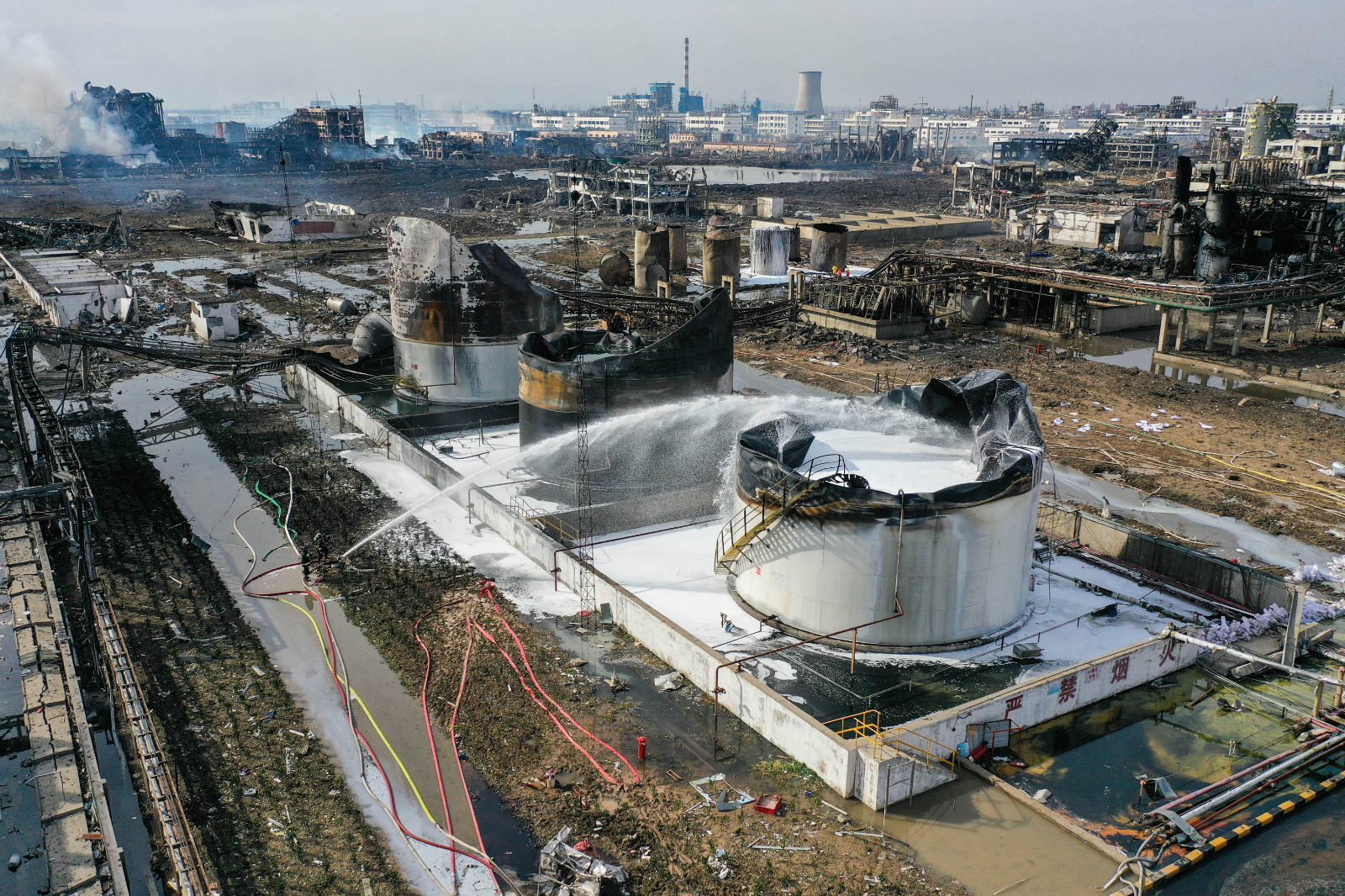 chemical factory explodes in china