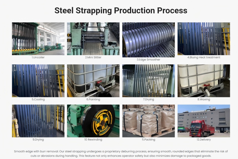 china 1 1/4 steel strapping factory