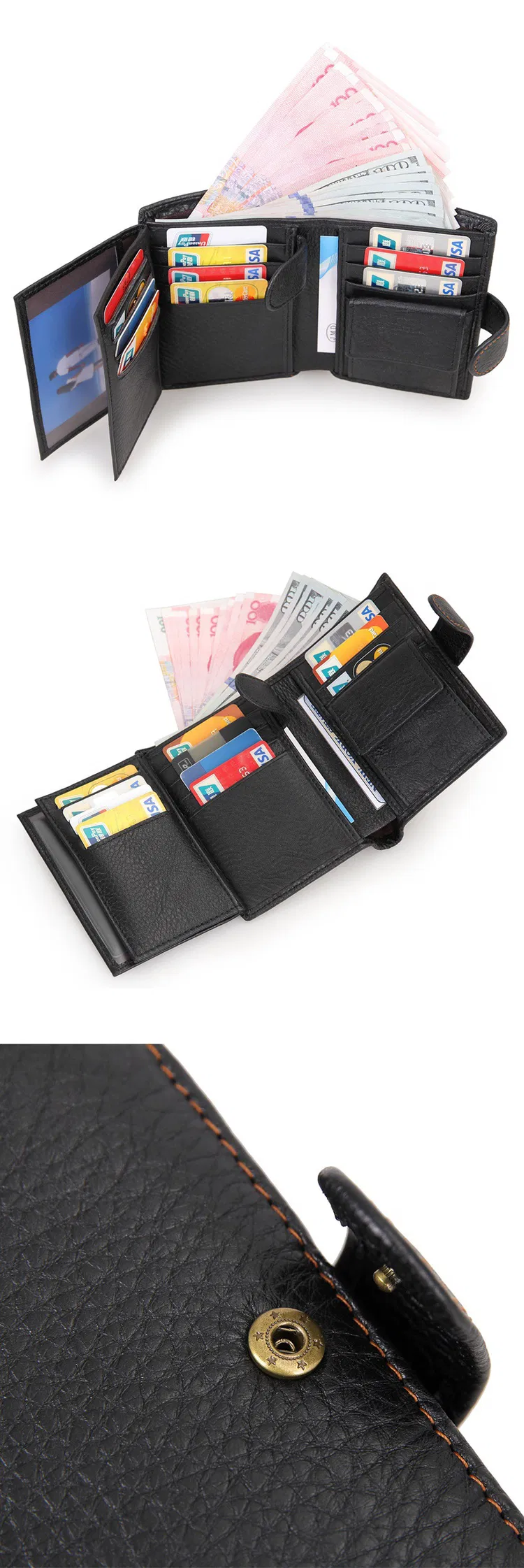 china 3 folding wallets factory