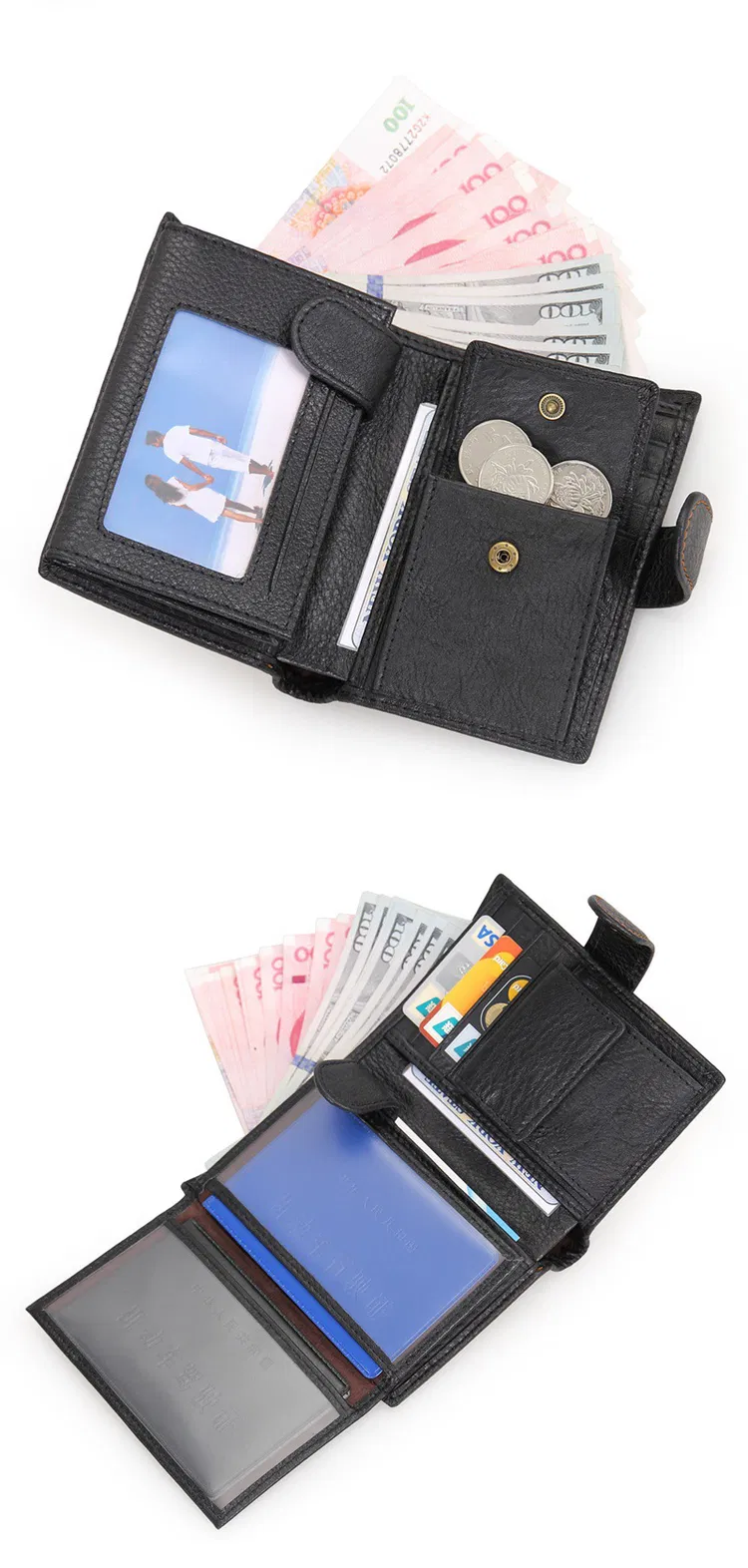 china 3 folding wallets factory