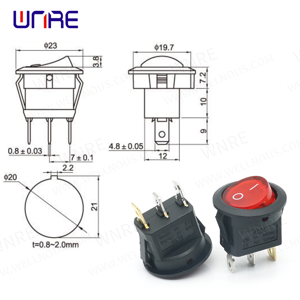 china 3 pin rocker switch factory