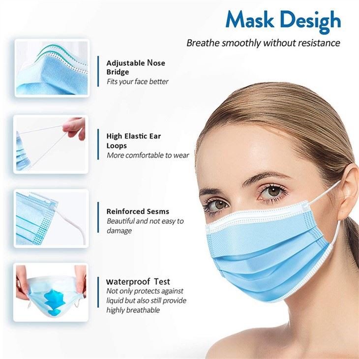 china 3 ply disposable face mask factory