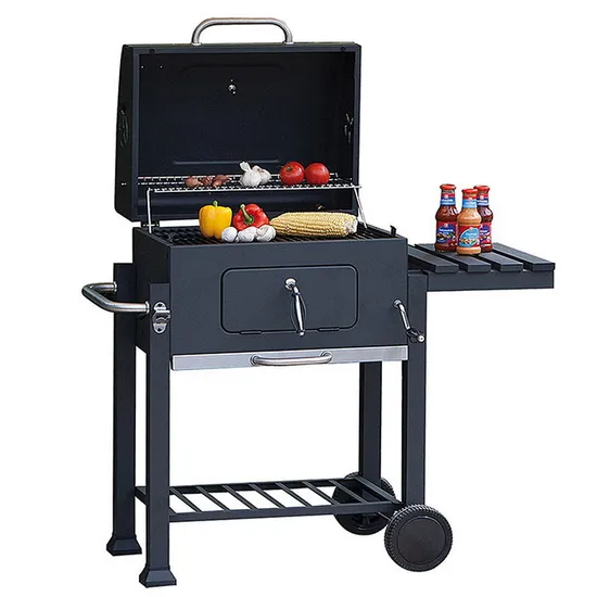 china adjustable charcoal grill trolley factory
