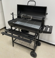 china adjustable charcoal grill trolley factory