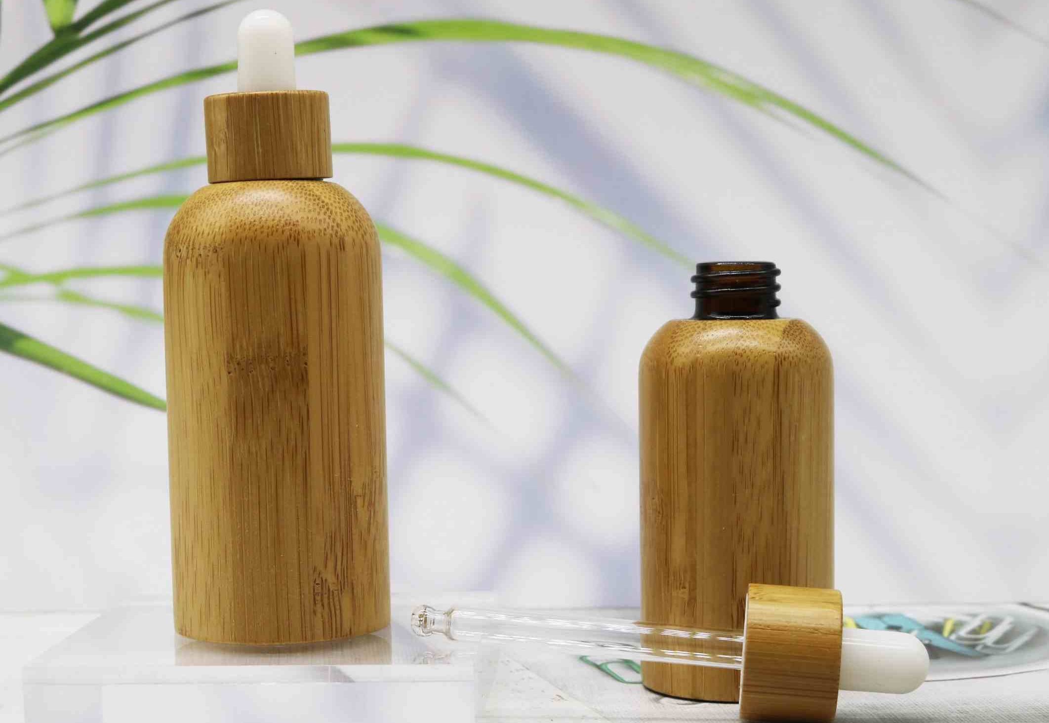 china bamboo glass dropper bottles factory