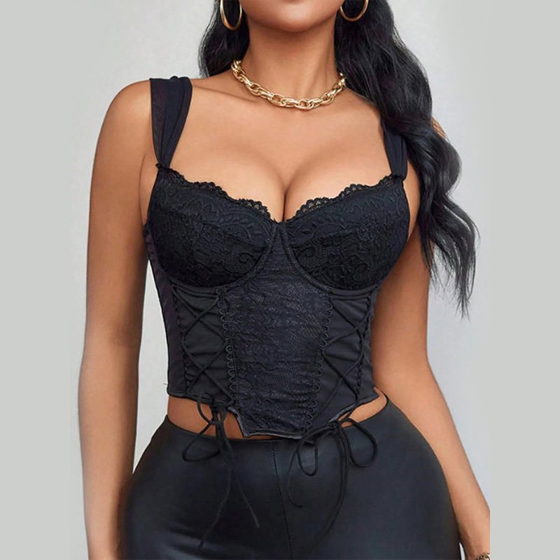 china black push up corset top manufacturers China Factory