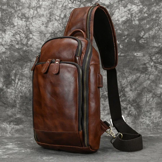 china brown crossbody bag men manufacturers