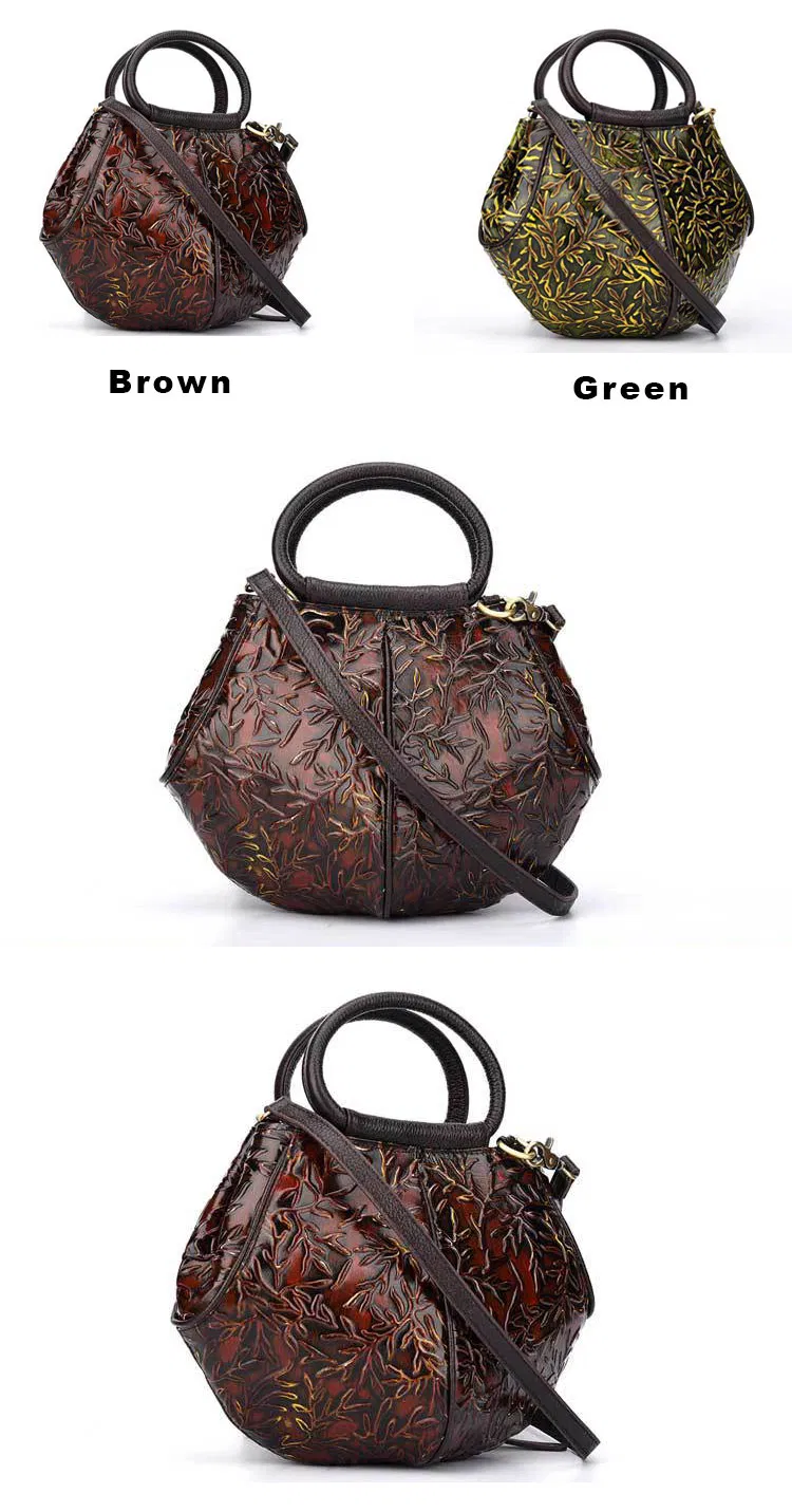 china brown leather retro bag manufacturer