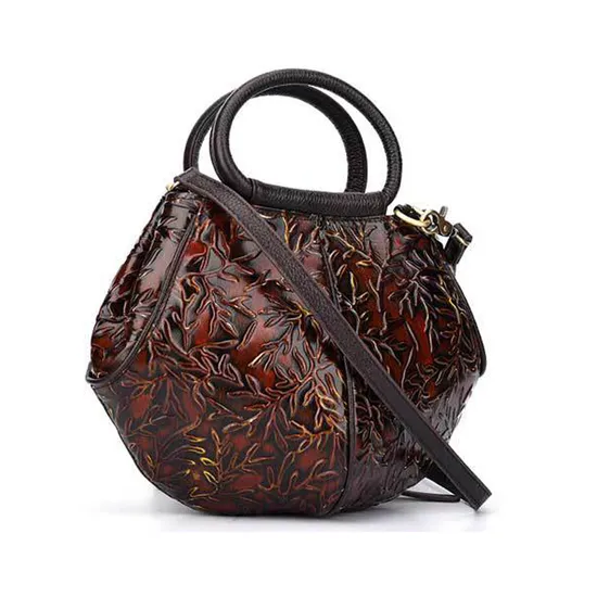 china brown leather retro bag manufacturer