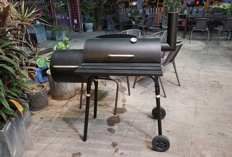china charcoal grill with offset smoker factory