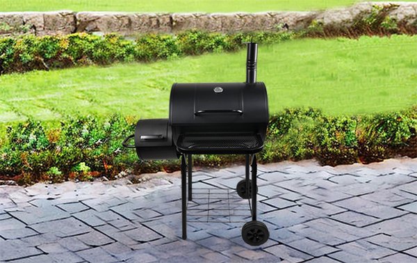 china charcoal grill with offset smoker factory